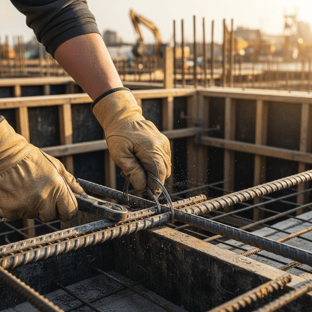 Foundation repair work on a residential home